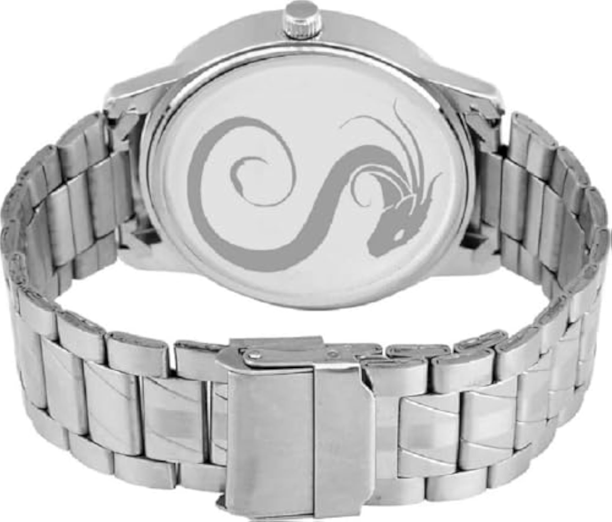 Boys Analog Watch, Stylish Minimal Design, Silver