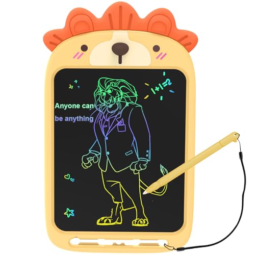 10 Inch LCD Writing Tablet, Erasable Doodle Board Toy, Cute Lion Drawing Pad for Kids Ages 2-6 - Educational Christmas Birthday Gift (Lion)