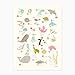 Sea & Shore Ocean Alphabet Poster, Wall Decor Art Print (Pink)
