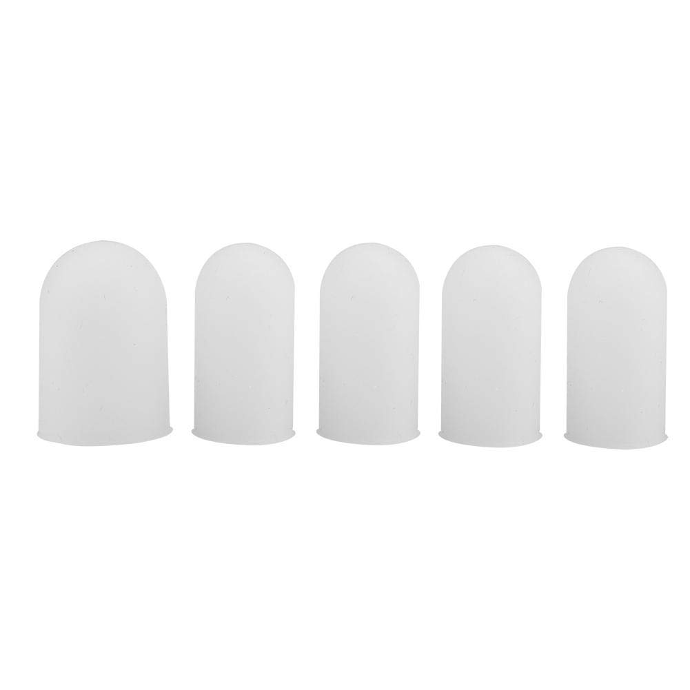 5pcs Silicone Finger Protector Thumbs Cover Fingertip Gloves Finger Cracking for Heat Cooking Baking Barbecue