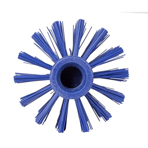 Image of SPARTA Industrial Tank Brush Head Pipe Brush Head, Drain Brush with 3 /4 inch Thread Hole (Handle Not Included) for Commercial Use, Plastic, 6.7 x 3.5 Inches, Blue - (Pack of 1)