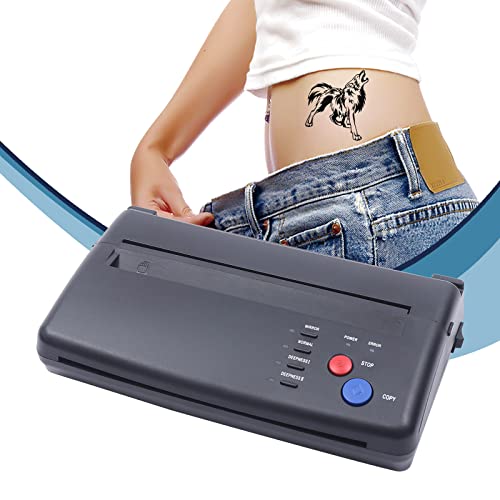 Máquina de transferencia de tatuajes, impresora de tatuajes para manualidades, papel A4, juego de máquina de tatuaje de 5 – 35 ℃, negro tatuaje transferencia, fotocopiadora, ancho de muestreo