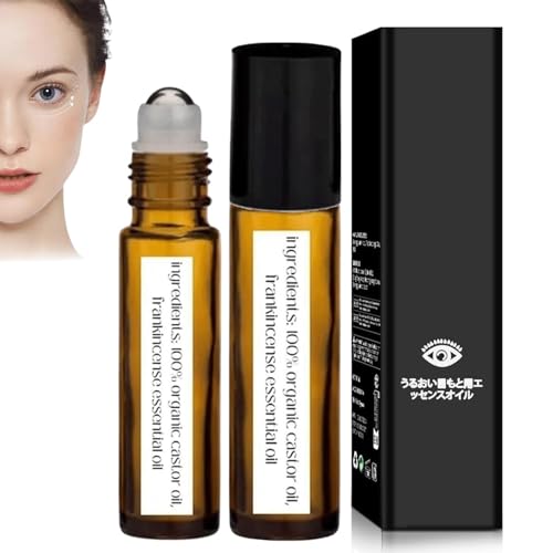 2PCS Rollerball Castor Oil and Frankincense, Castor Oil and Frankincense Eye