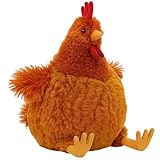 PDirat Huhn Kuscheltier, Weiches Huhn Spielzeug für Kinder und Tierliebhaber mit Realistischem Design als Dekoration,Realistisches Wildtier-Simulationsspielzeug