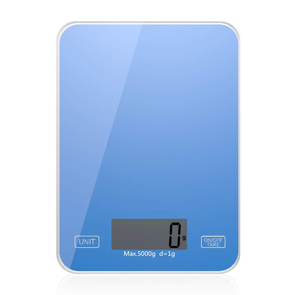 Cyfrowa mini elektroniczna waga kuchenna 5kg, waga do gotowania żywności, szklana biżuteria do gospodarstwa domowego, wyświetlacz LCD, zasilany baterią