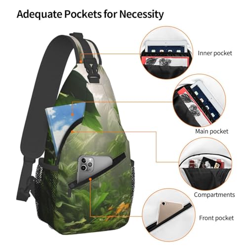 Bolso cruzado para hombre mochila de pecho tipo bandolera miniatura 4