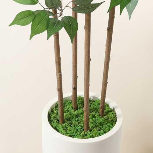 Soguyi EAN-DBPDGLTRS1.8M-1 Ficus Artificial Tree 6Ft Fake Silk Plant For Home Decor Indoor thumb #4
