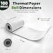 PM Company Thermal Paper Receipt Rolls – BPA-Free Receipt Paper for Credit Card Machines – Fits All Standard Terminals (Size: 2 1/4