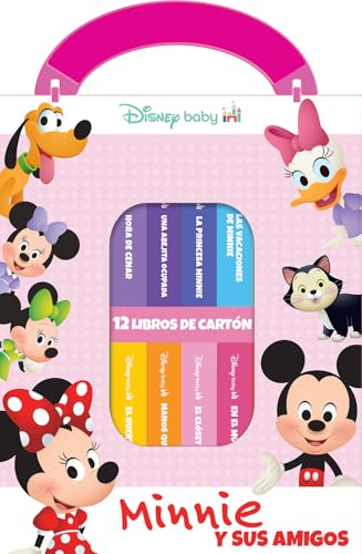 DISNEY BABY: MINNIE Y SUS AMIGOS - MI PRIMERA BIBLIOTECA - 12 LIBROS DE CARTON - PI KIDS (M1L)