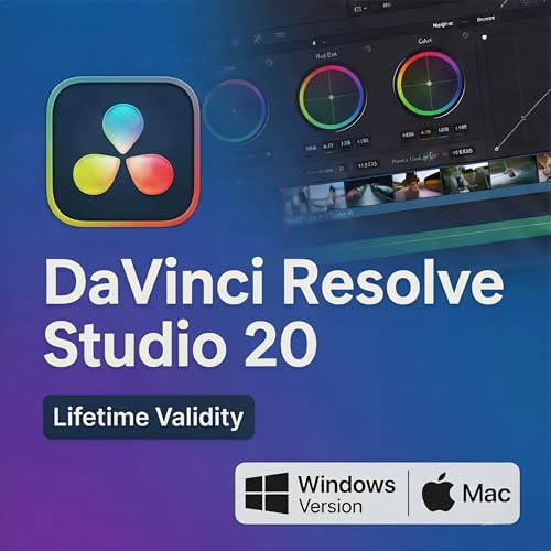 Image of Davinci Resolve Pro Studio 20 2026 Version (100% Genuine) for Mac OR Windows (1PC /MAC) (Remote Installation) (Pre-Activated) Lifetime Validity (Video Editing Editor)