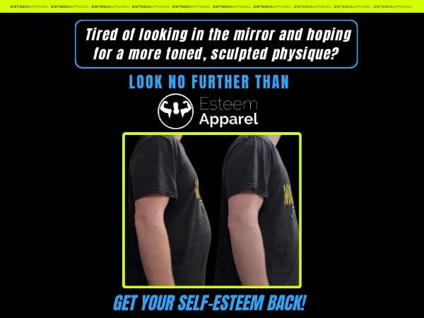 Esteem Apparel EliteSlim Men's Compression Shirt to Hide Gynecomastia Moobs Abs Chest Stomach Slimming Shapewear - Image 7