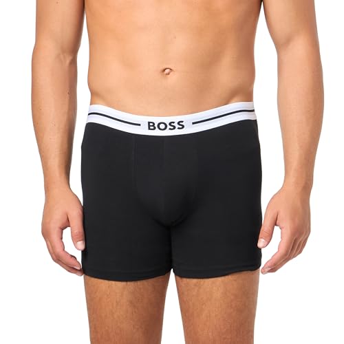 BOSS Men's 3-Pack Bold Logo Cotton Stretch Boxer Briefs2