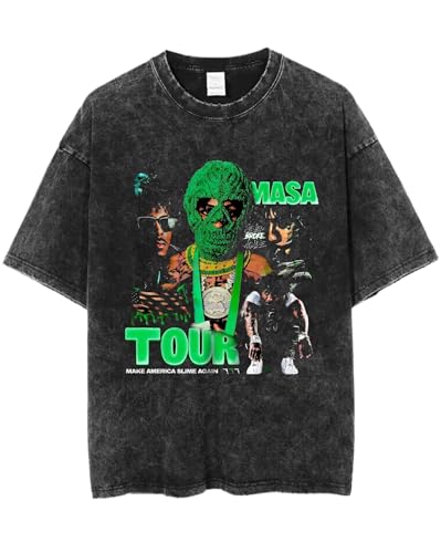 2025 Tour Younggboy Rapper MASA T-Shirt Vintage Oversized Tee Summer Sport Soft Shirts for Music Fans Concert2