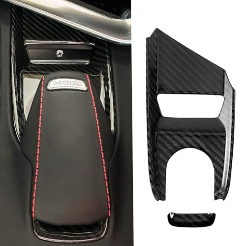 Gear Shift Base Panel Trim Cover for Corvette C8 Z51 Z06 ZR1 Coupe HTC Stingray 2020 2021 2022 2023 2024 Drive Mode Selector Knob Control Overlay Trim Real Carbon Fiber