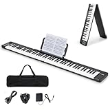 Foldable & Portable Design: The electronic keyboard can be folded in half for convenient transportation and the light weight of 3 kg is easy to carry. Meanwhile, included carry bag allows you not need to buy an additional storage bag. 88 Full-size Se...