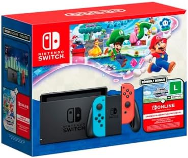 Bundle Nintendo Switch + Super Mario Bros. Wonder + 3 Meses de As...