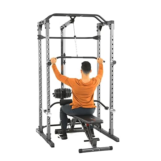 Fitness Reality 810XLT Super Max Power Cage | Optional Lat Pull-down Attachment and Adjustable Leg Hold-down | Lat Pull-down Attachment Only