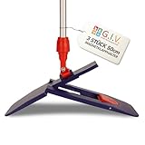 G.I.V. 3X Profi Magnet Klapphalter 50 cm, dunkelblau mit Trittmechanik & Magnetverschluss - für Taschen- & Laschenmopps - Klapphalter groß für alle gängigen Mopps - Bodenwischer für Gebäudereinigung