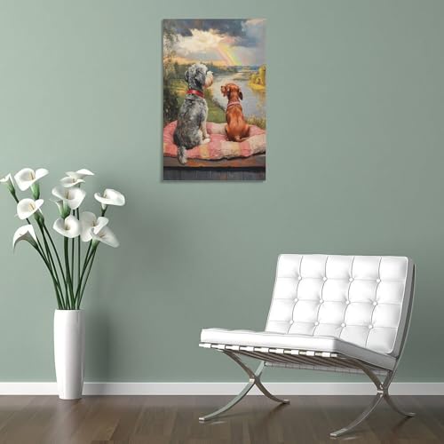 Impression sur toile Yorkshire terrier tableau de décoration murale 40x60 - 5