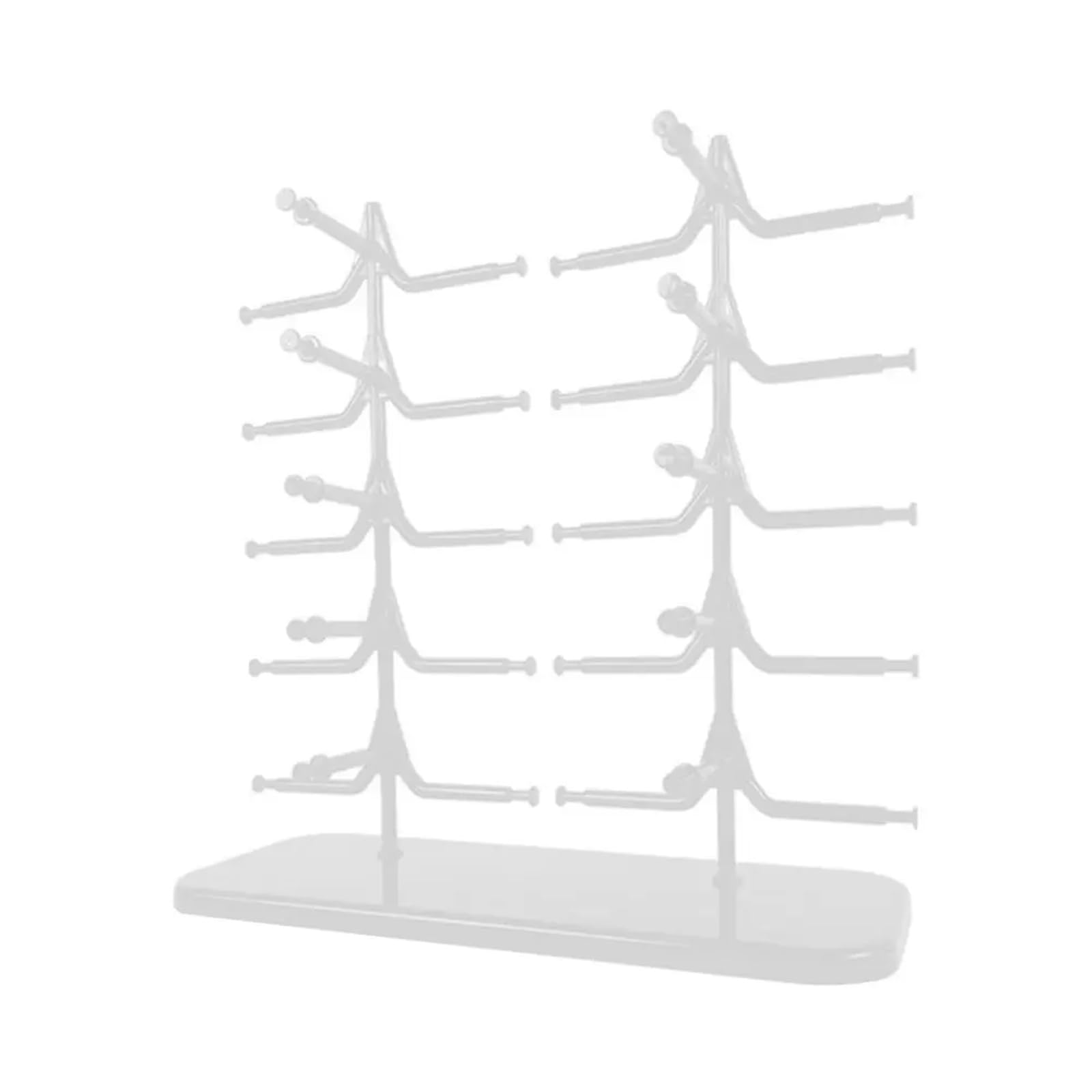 AMEEDA Glasses Holder 5/10 Pairs Glasses Display Stand Sunglasses Rack Shelf Eyewear Eyeglasses Frame Organizer Show Holder Tray 5 Layer Space Saving
