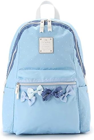 Amazon メゾピアノジュニア Mezzo Piano Junior リボンドットリュック ライトブルー F 01 ファッション小物 通販