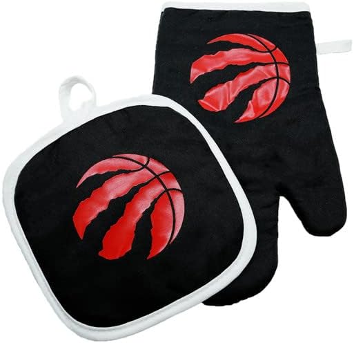 Toronto Raptors - Manoplaagarradera para horno, color negro