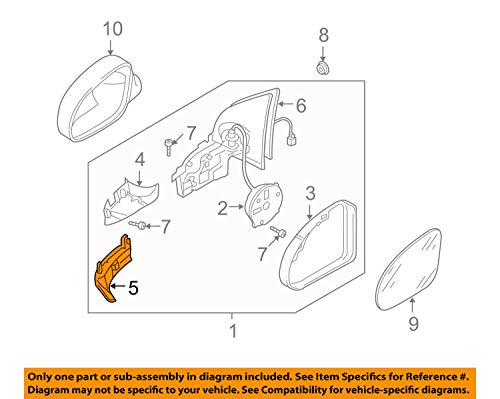 Genuine OEM VW Right Mirror Turn Signal Light Jetta 2006-10 Passenger Side 1K5-949-102