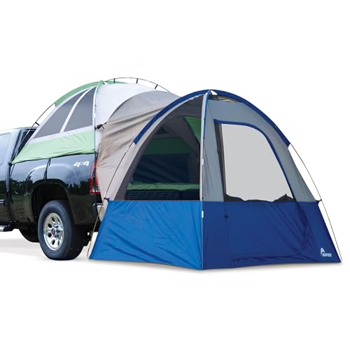Napier Backroadz 13 Series Truck Bed Tent and Sportz Link Truck Camping Bundle | Multi-Level Truck Tent Camping Set Up | Truck Tent and Link Included | Full Size Short Bed (55-58)