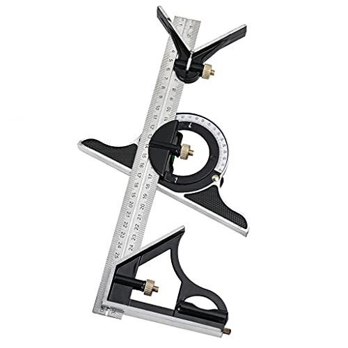 MQPALZKD 3 In1 Adjustable Ruler Multi Combination Square Angle Finder Protractor 300mm Measuring Set Tools Universal Ruler