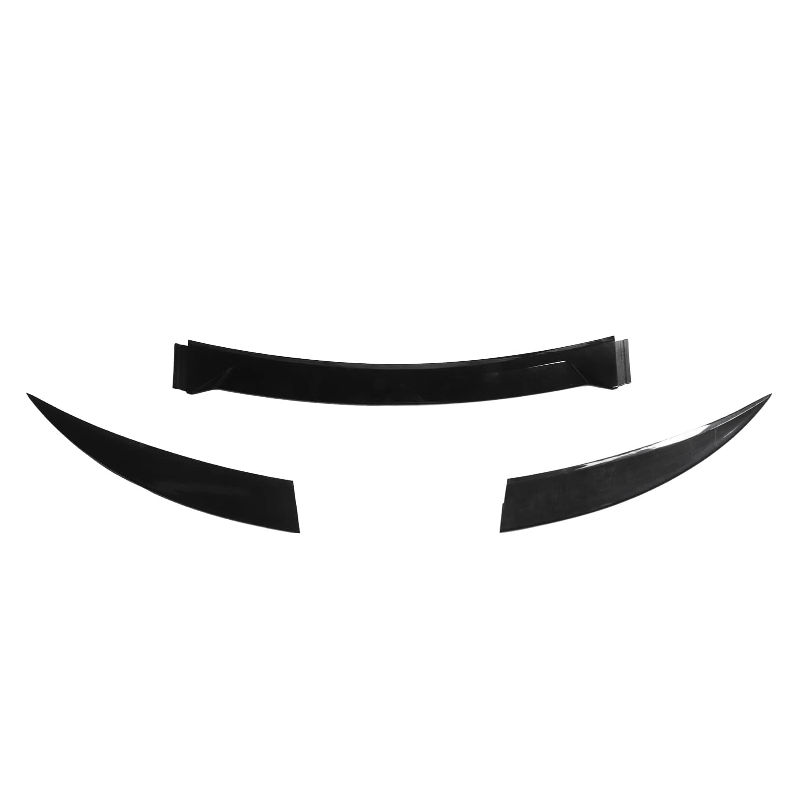 Akozon Spoiler per Baule Posteriore Universale per Auto 3 Pezzi,Alettone Nero Brillante 120 Cm A Basso Rumore Leggero Antiurto per Veicolo Tipo A (con Punti convessi) Coda Tipo B senza punti convessi