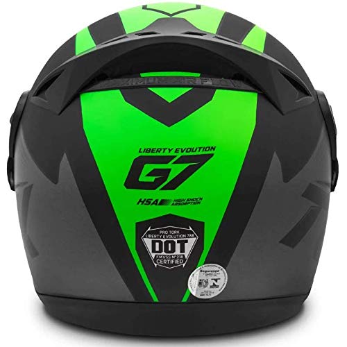 Pro Tork Capacete Evolution G7 60 Preto/Verde