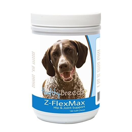 Healthy Breeds German Shorthaired Pointer Z-Flex Max Dog Hip and Joint Support 180 Count