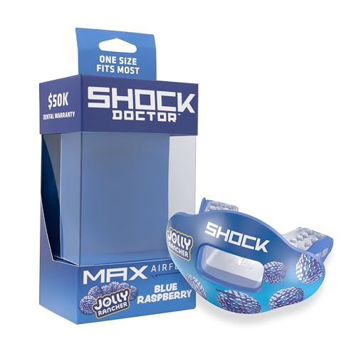 Shock Doctor Kool Aid Lip Guard Mouth Guard - Max Air Flow, Full Mouth Protection Compatible with Braces, Lip Guard, Instant Fit Mouthguard for Football, Hockey, Lacrosse