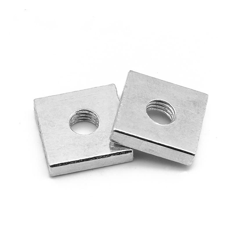 20/ 40pcs/lot Square Nut M3 M4 M5 M6 Carbon Steel Galvanized Zinc Plated Thin Quadrangle Block Compatible