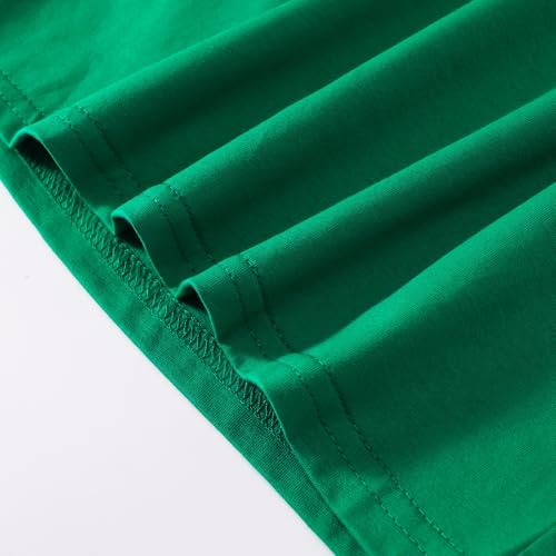 Image of Magic Park 1-14Y Toddler Ruffle T Shirt Girls Solid Color Blouse Kids Girl Short Long Sleeve Tops Casual Tee