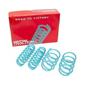 Godspeed LS-TS-BW-0019-A Traction-S™ Performance Lowering Springs, Set of 4, compatible with BMW 3-SERIES 6CYL. SEDAN/WAGON RWD (E90/E91/E92/E93) 2006-13