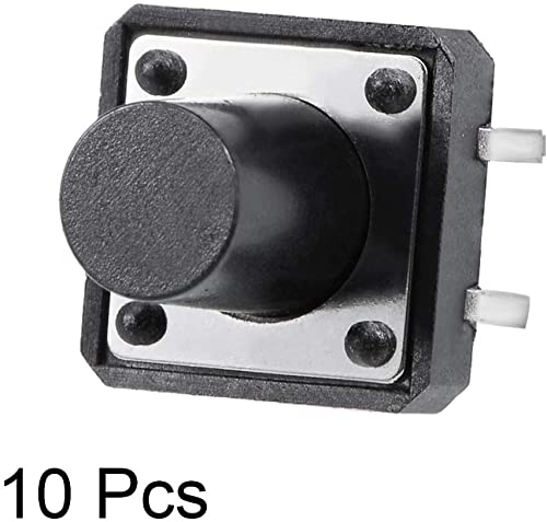 Lot De 10 Interrupteurs Tactiles Momentanés 12x12x15mm 4 Broches - Pour Circuits électroniques, Projets DIY
