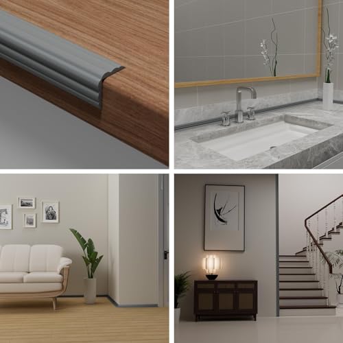 Duzzy Wall Corner Protector Trim, 10.5 Feet Flexible Inside & Outside Guard, Peel and Stick Molding, Self-Adhesive Strip for Wall Edge, Ceiling, Door Frames, Countertop by Duzzy - Used condition - Image 6