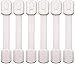 Baby Proofing Adjustable Safety Cabinet Locks by Oxlay | Child Proof Latches for Drawer, Dresser, Closet, Oven, Refrigerator, Cupboard | 6 Pack (White)