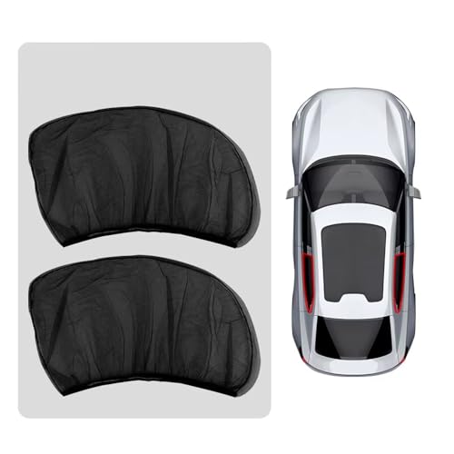 XIZHID Pack de 2 Parasol Coche para Honda Civic Tourer FK2 2014-2017, Parasoles de Ventana Lateral de Malla Transpirable Anti-UV y Mosquitera, Tejido Elástico,Rear