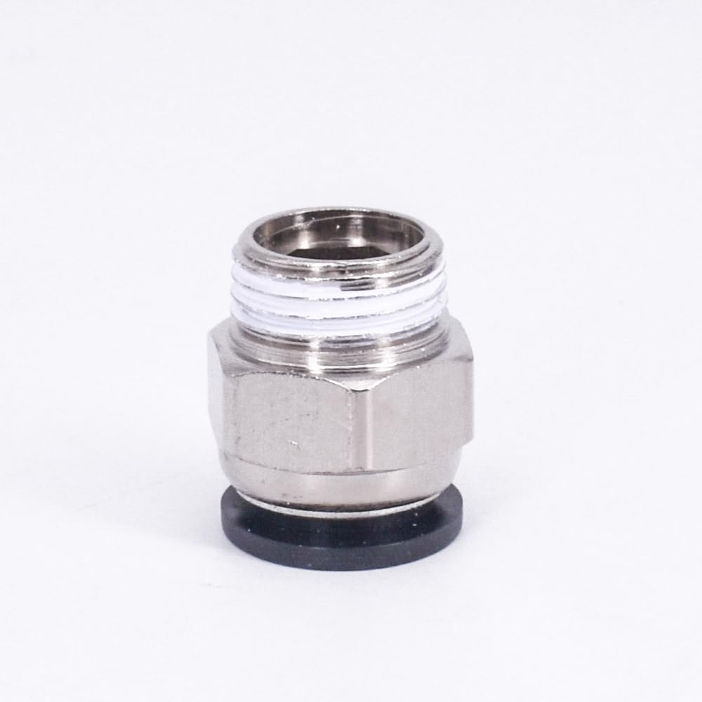 10PC DN15 G 1/2" Male x Fit Tube OD 16mm Nickel Plated Brass Pneumatic Air Hose Quick Connector Push in Coupler Water Gas Oil Fitting