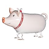 VOULOIR Pig Balloon Walking Animal Balloons Mylar Foil Balloon Birthday Meeting BBQ Party Decoration