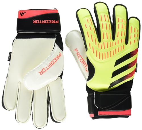 Gants de gardien de but adidas jaune solaire noir rouge taille 11.5