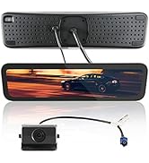 HANSSHOW Tesla 9'' Live Rear View Mirror Camera for Model Y, Ultra-Narrow Edge Design Rear View M...