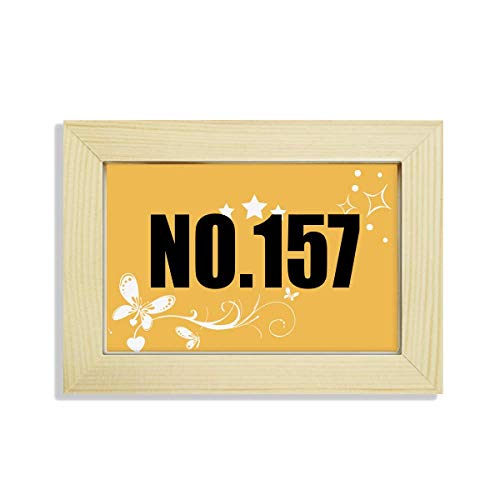 Marco de fotos de madera Suerte no.157 con pintura de flores para mesa 2
