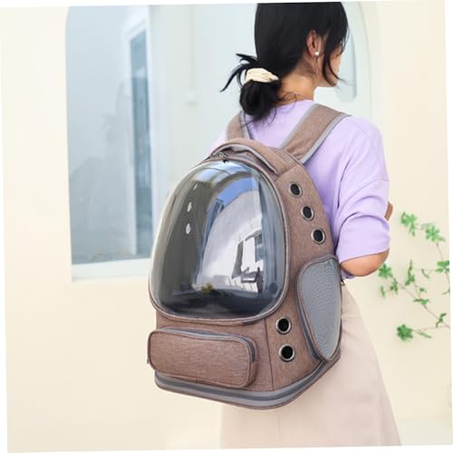 Mochila para gato Jorzer con burbuja 3D impermeable y ajustable 7