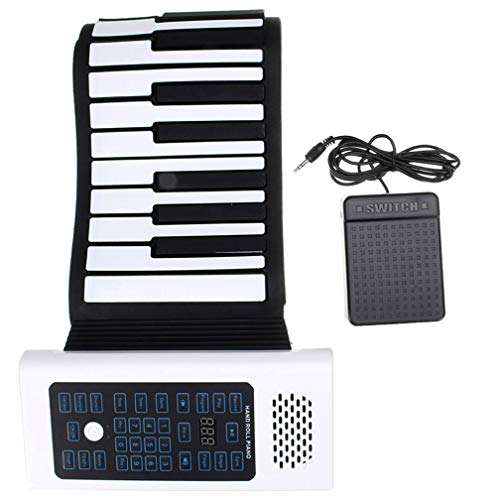 XMZWD Piano Roll Up Pliable, Débutant Hand Roll Piano 88 Clavier Épaississement Version Professionnelle Portable… - Les Beatles, Paul McCartney, John Lennon, RIngo Starr, George Harrison XMZWD Piano Roll Up Pliable, Débutant Hand Roll Piano 88 Clavier Épaississement Version Professionnelle Portable…