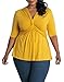 Kiyonna Women's Plus Size Caycee Twist Front Top