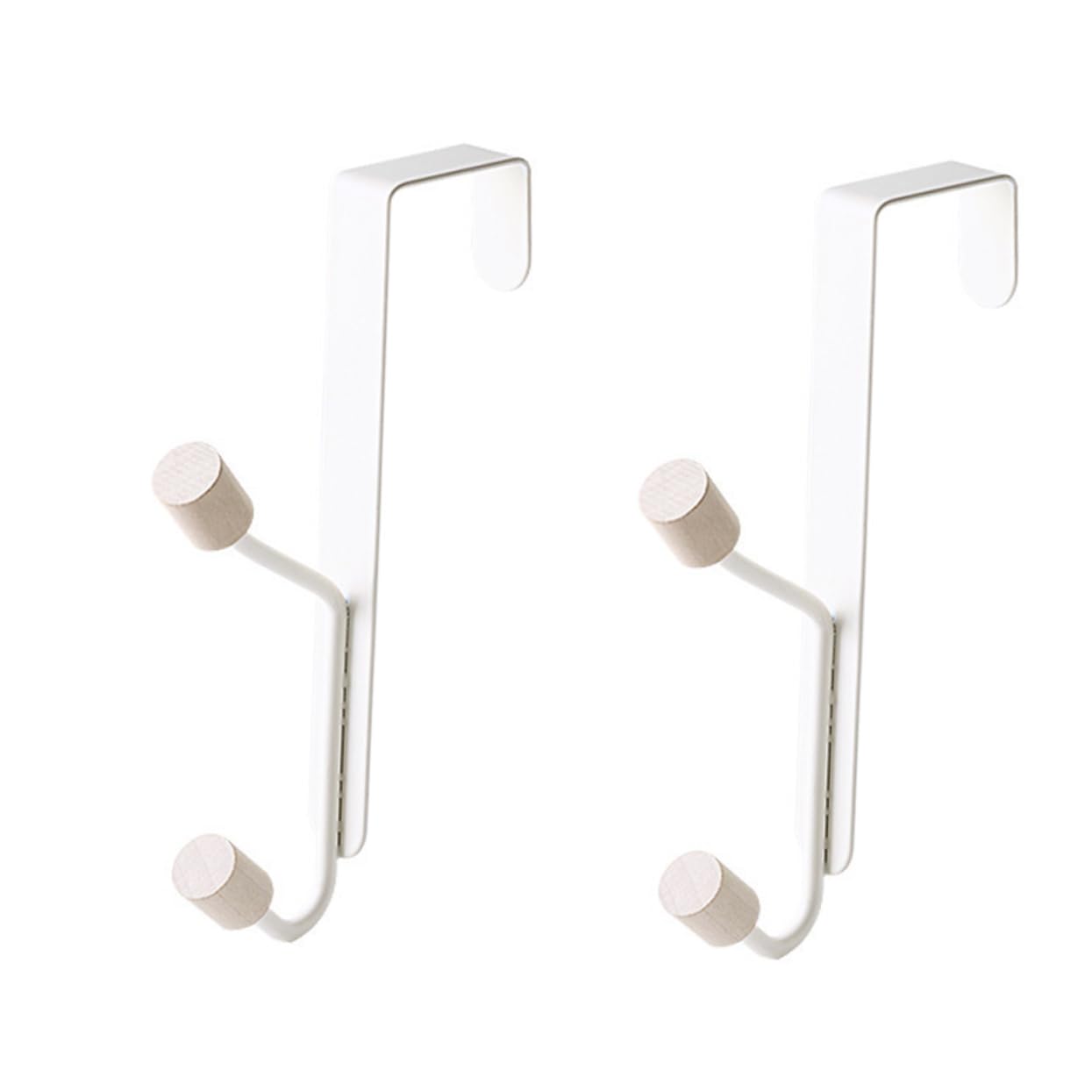 KICHOUSE 2pcs Shelf Door Hooks for Hanging Over The Door Hooks Cabinet Door Hanger Over Cabinet Door Hook Door Organizer Hanger Clothes Hanger Over Door Clothes Hooks Scarf Rack White Iron