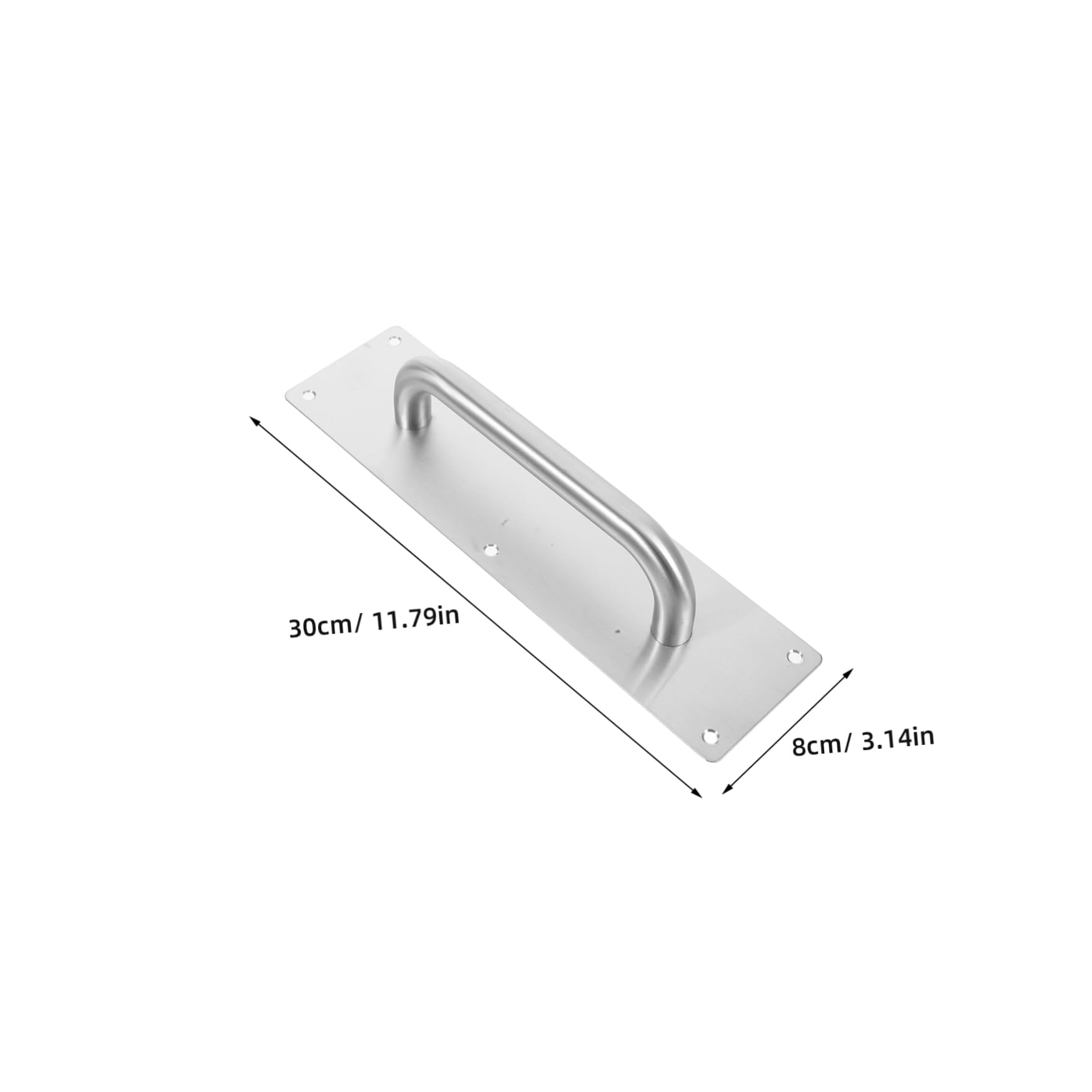 Mipcase 2pezzi Maniglia Per Porta in Acciaio Inossidabile Maniglia Per Porta Scorrevole Del Per Piastra Push-pull Per Cancelli Esterni e Porte Da Garage